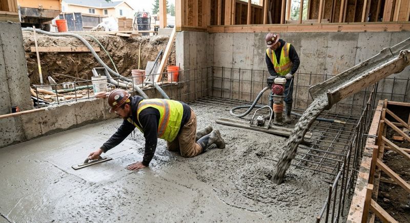 Basement Concrete Installation in Hermitage, TN