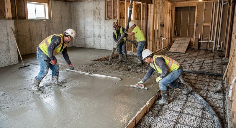Basement Concrete Installation in Hendersonville, TN