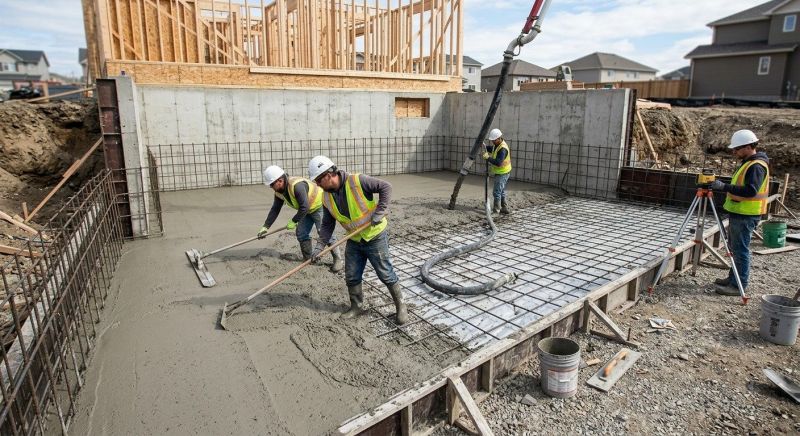 Basement Concrete Installation in Madison, TN