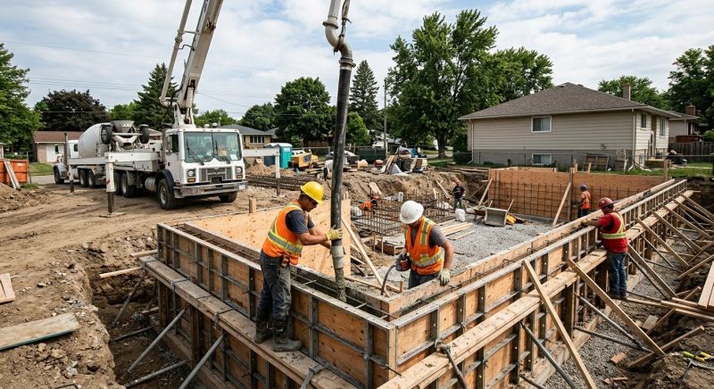 Foundation Wall Pouring in Sumner County, TN