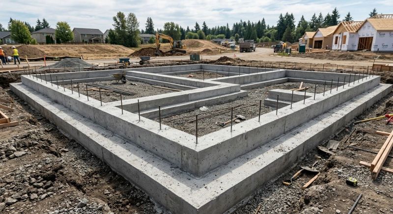 House Footing Construction in Hendersonville, TN