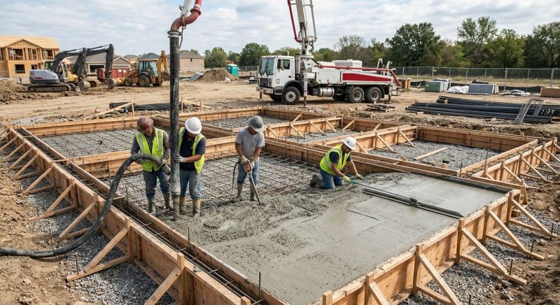 Poured Foundation Installation in Hendersonville, TN